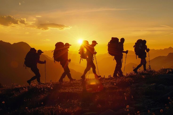 Mountain hiking adventure